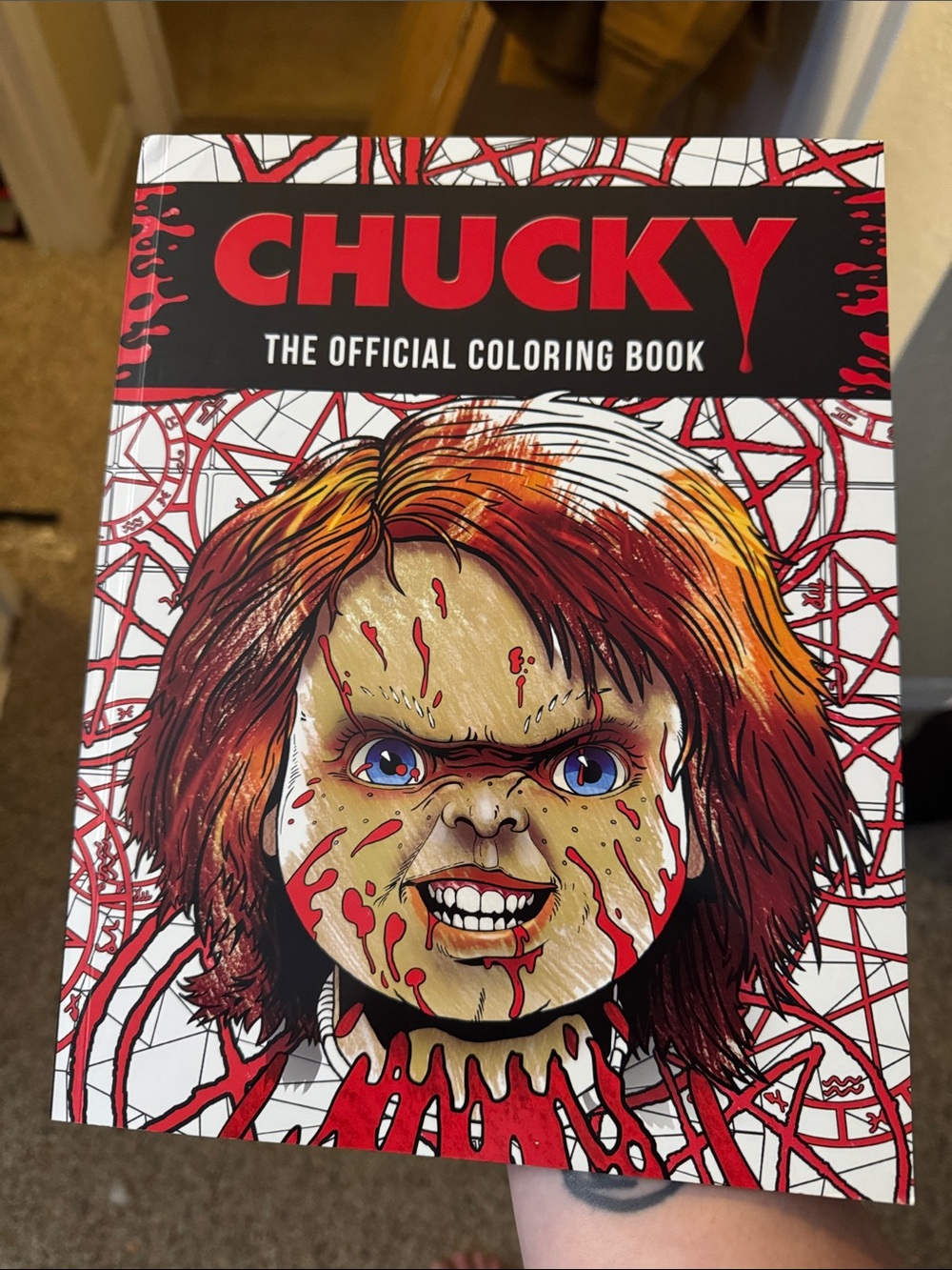 Chucky: The Official Coloring Book - Red & Orange Cover